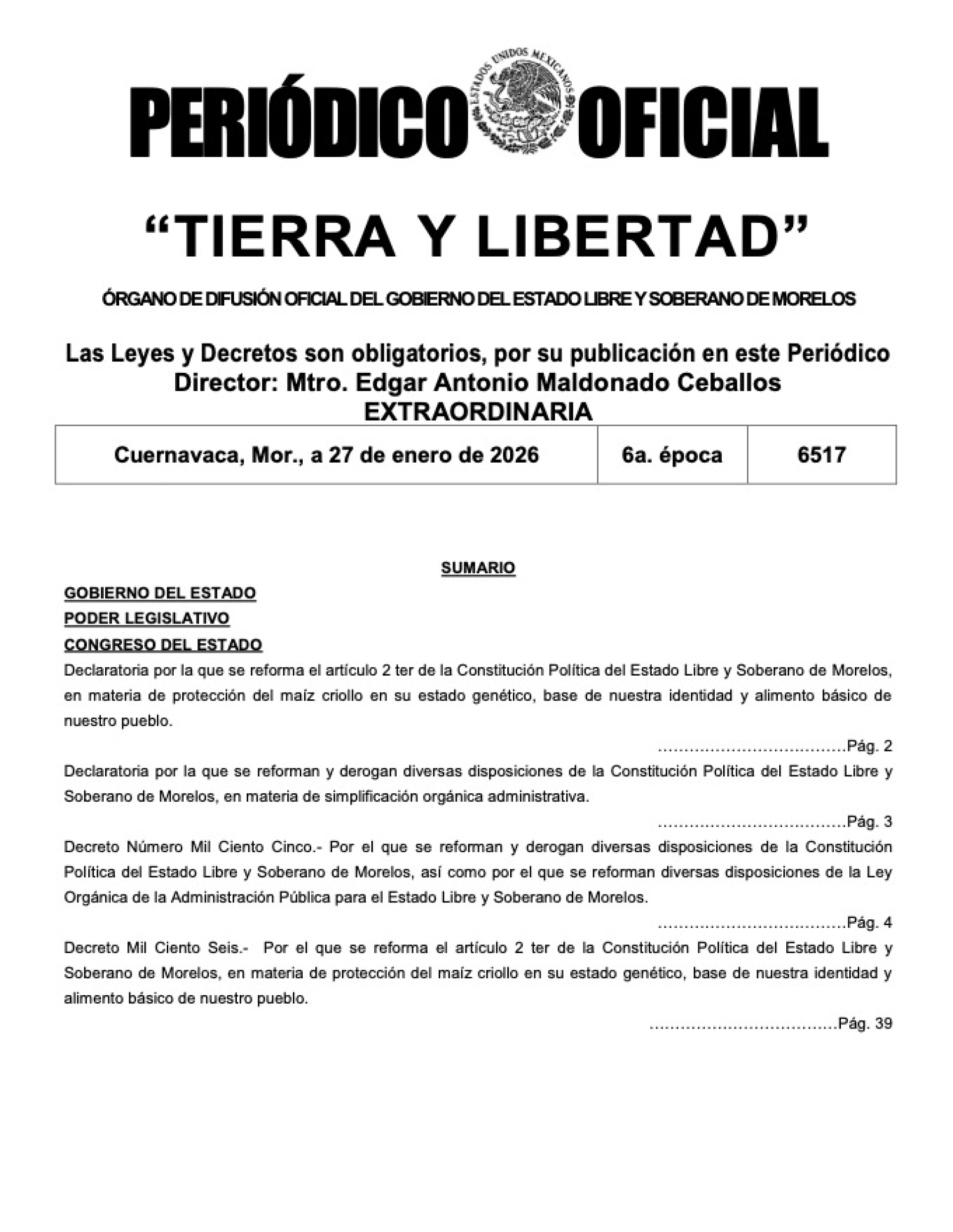 Fortalece Morelos transparencia con creación de la Secretaría de Anticorrupción y Buen Gobierno