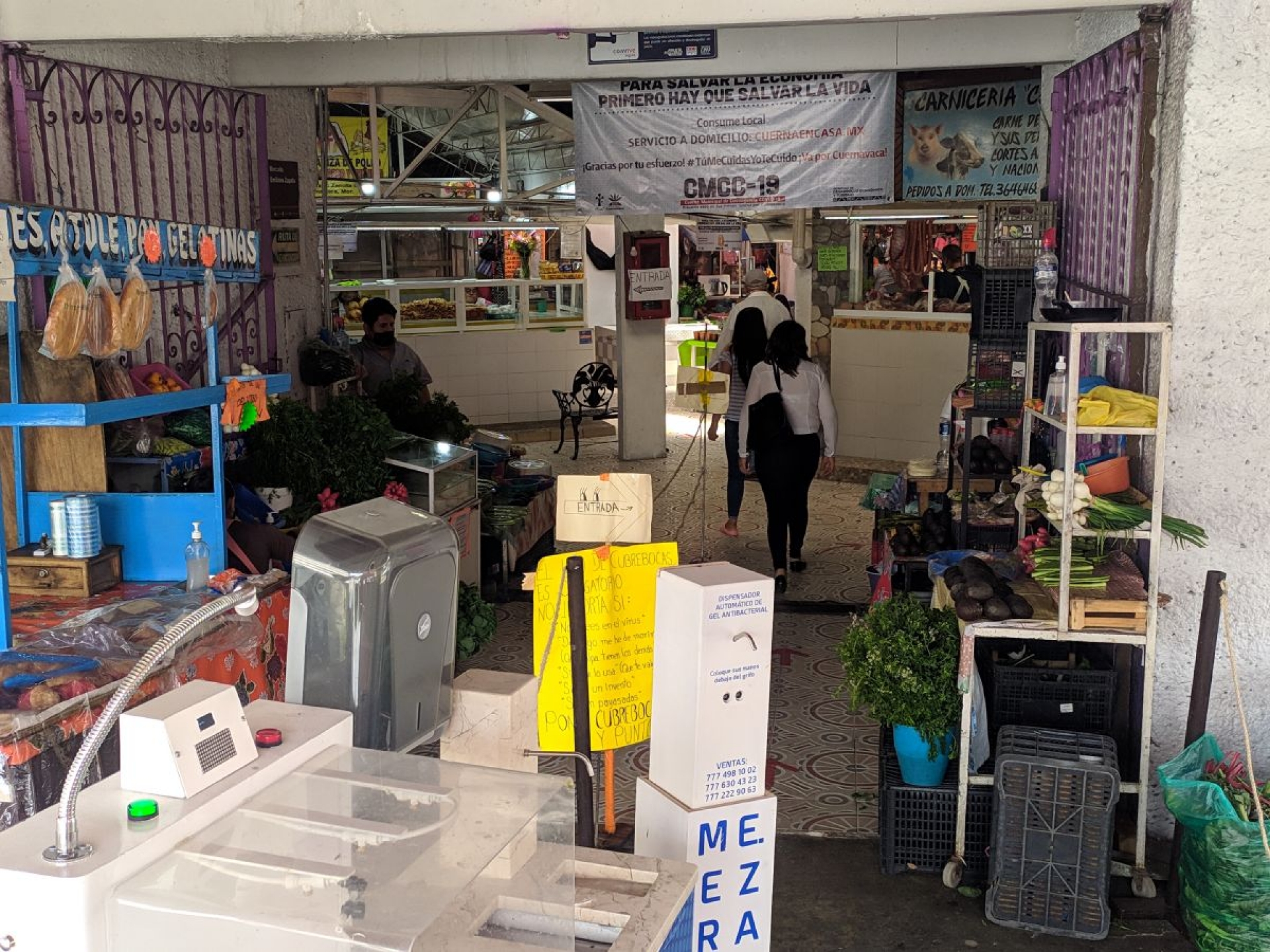 El mercado Emiliano Zapata reforzó sus medidas sanitarias