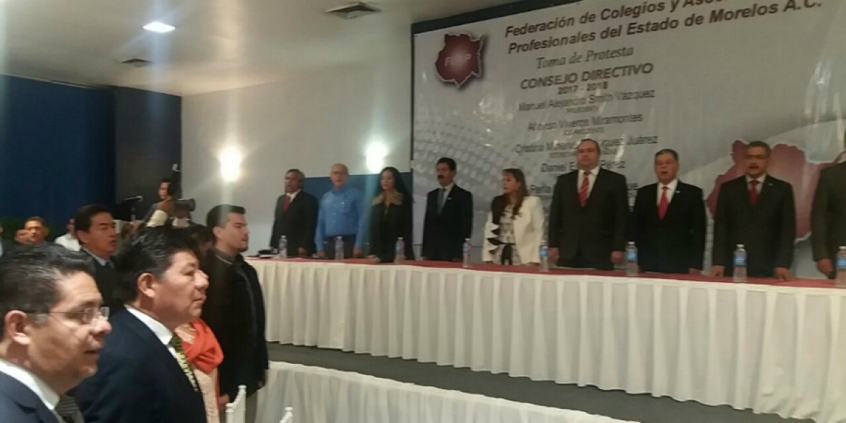 Toma protesta Consejo Directivo 2017-2018 de la Federación de Colegios y Asociaciones de Profesionales