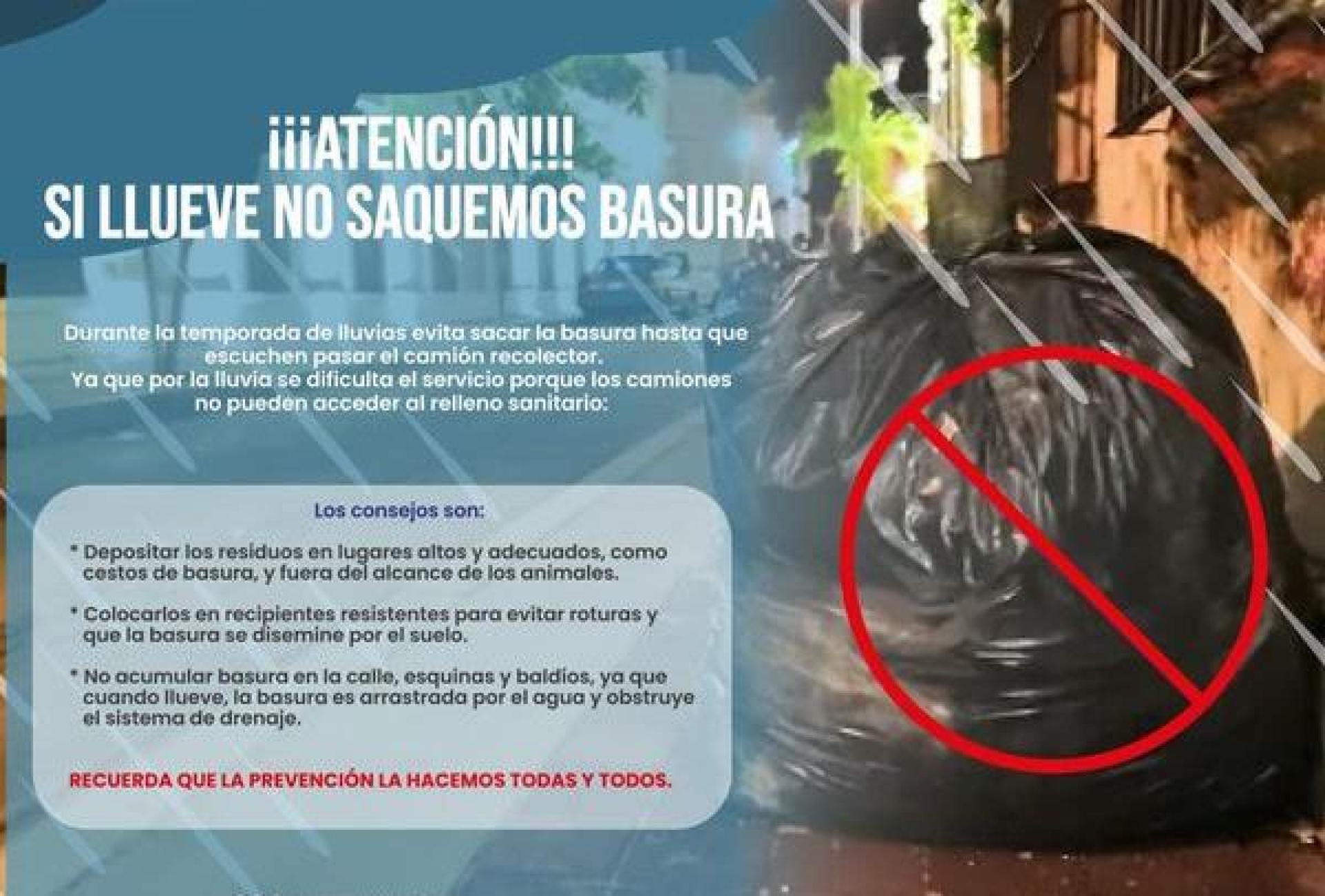 Recomiendan precaución ante incremento de lluvias