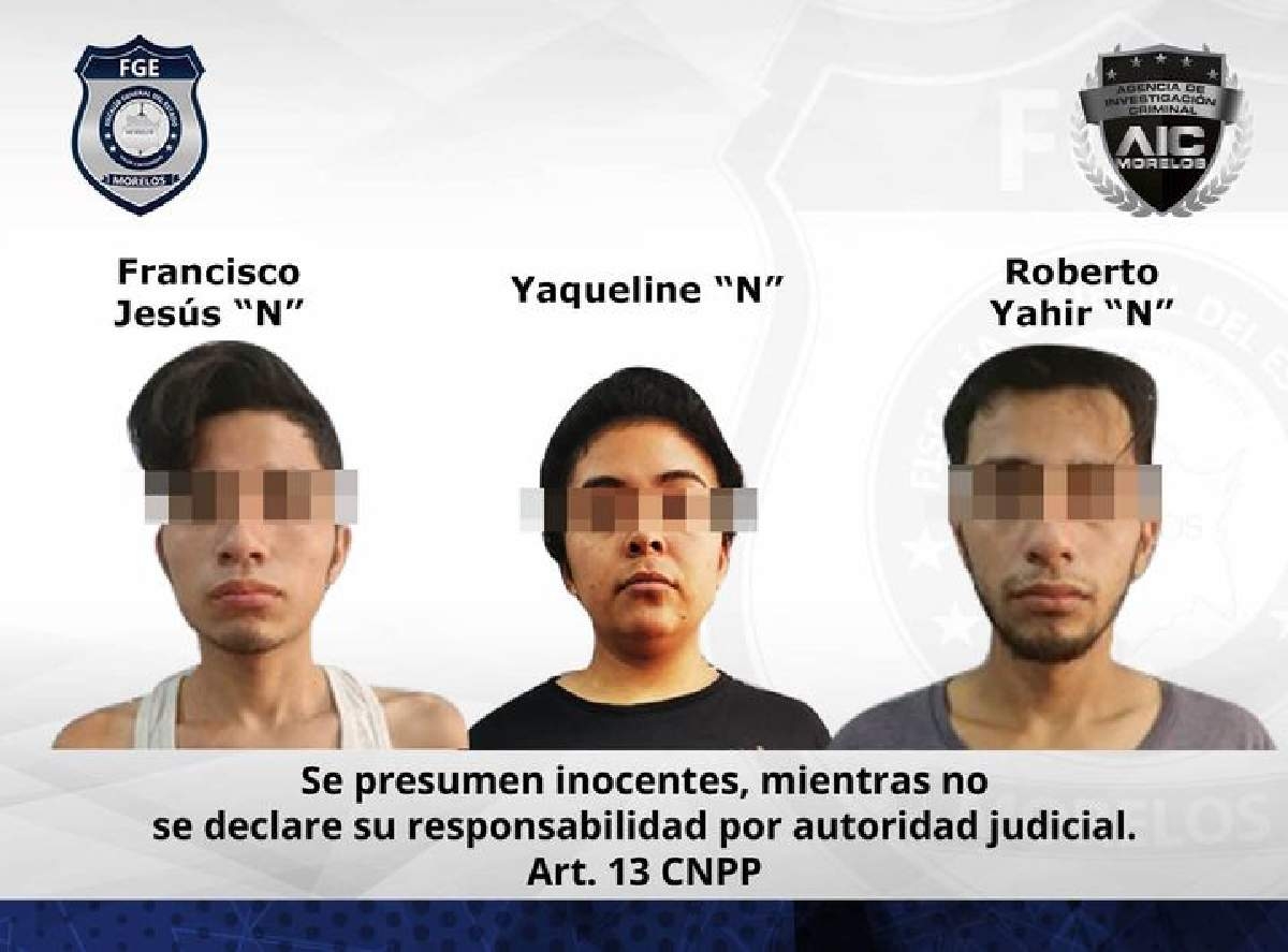 Atrapan a tres personas acusados de robar una casa