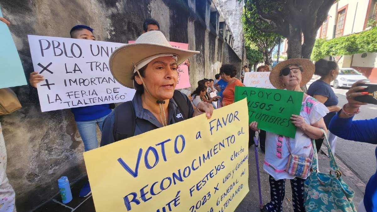 Disputan vecinos de Tlaltenango la organización de la próxima feria