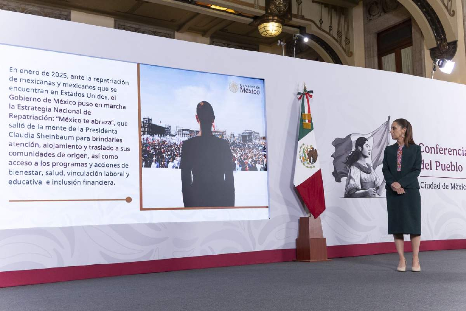 Celebra presidenta logros de programa 'México te Abraza'