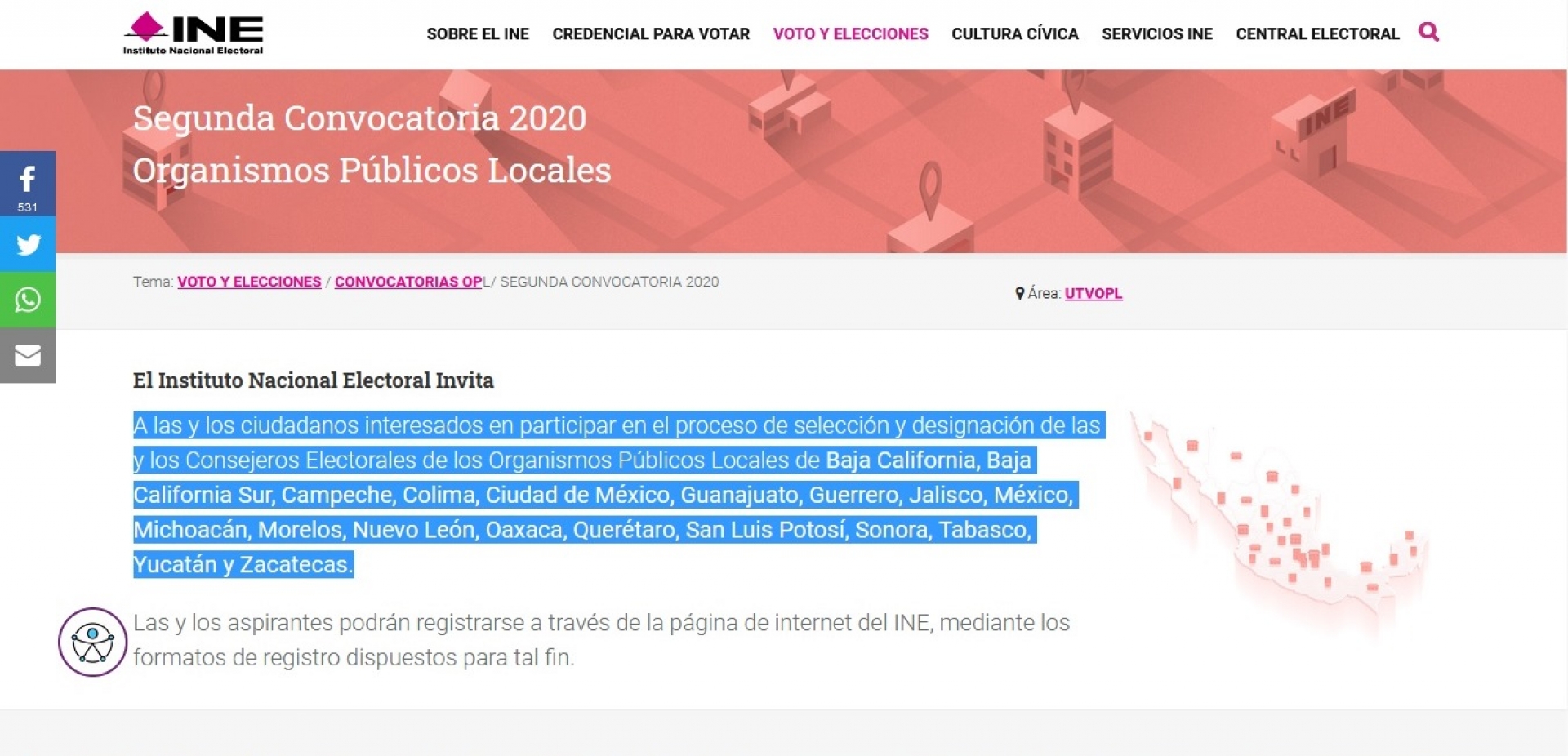 Abierta, la convocatoria para elegir consejeros electorales del Impepac