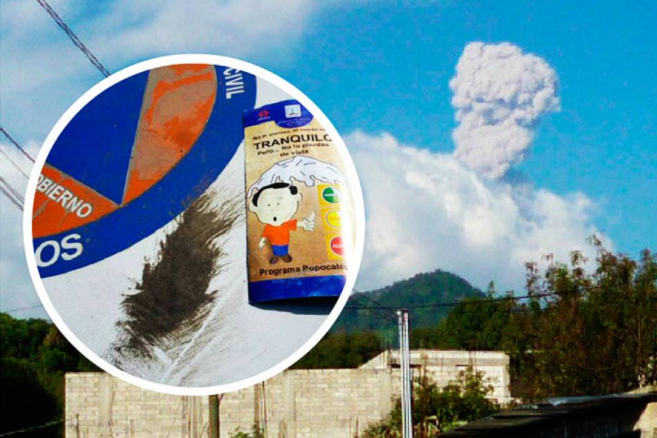Cae ceniza del Popocatépetl en cuatro municipios