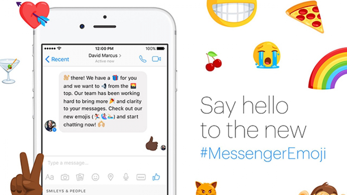 A partir de ahora Facebook Messenger tendrá sus propios emojis