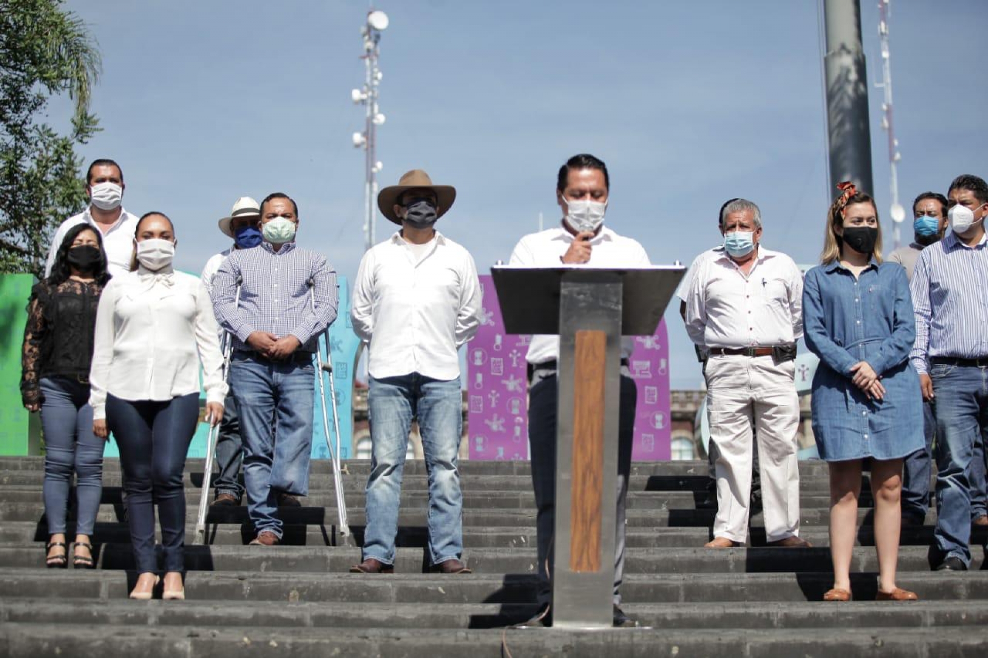 Participa Antonio Villalobos en posicionamiento de ediles en plaza de armas de Cuernavaca