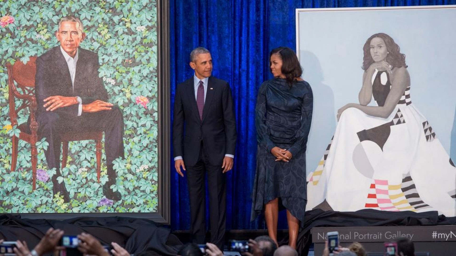 Así son los retratos oficiales de los Obama en la National Portrait Gallery