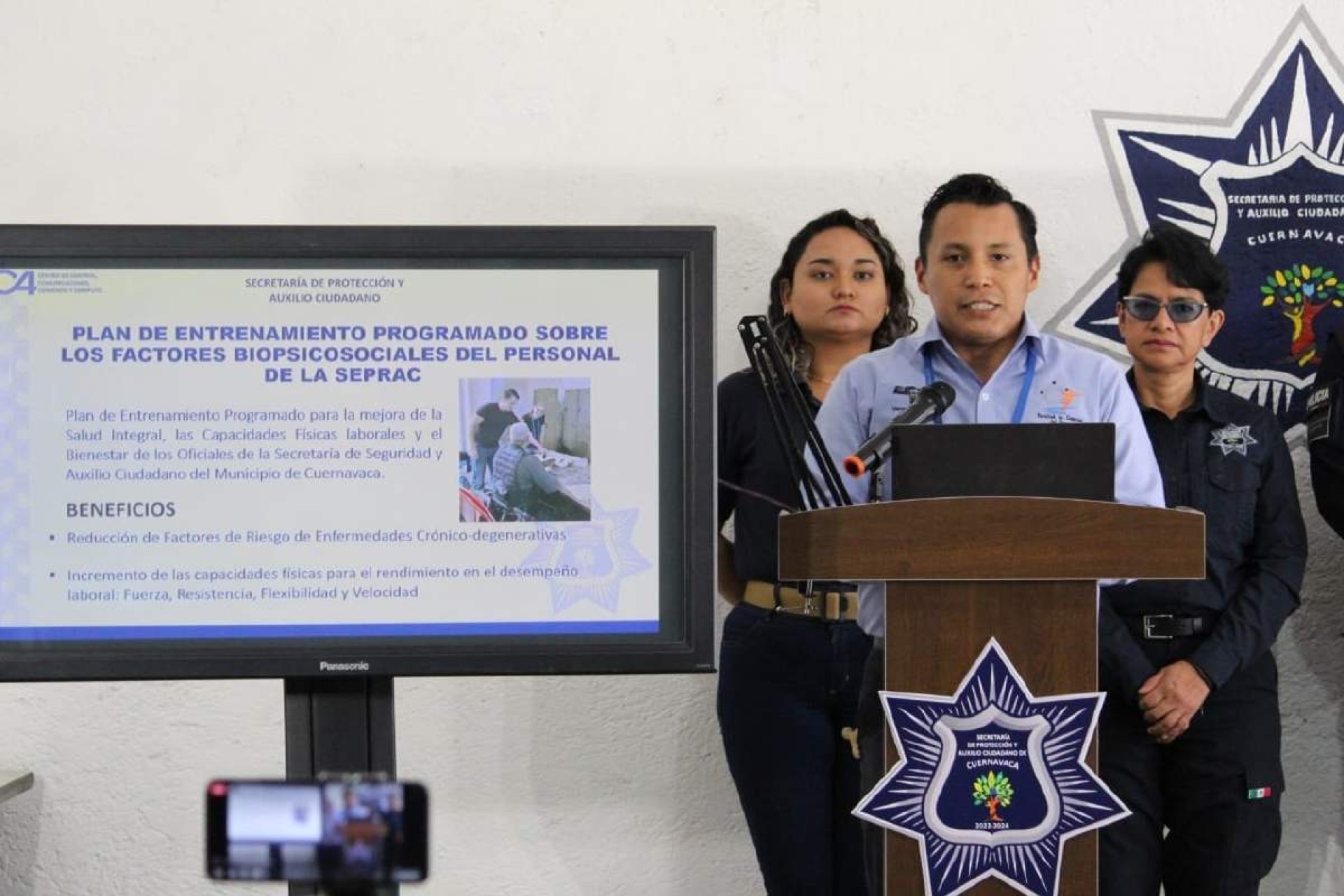 Realizan controles físicos a los policías de Cuernavaca