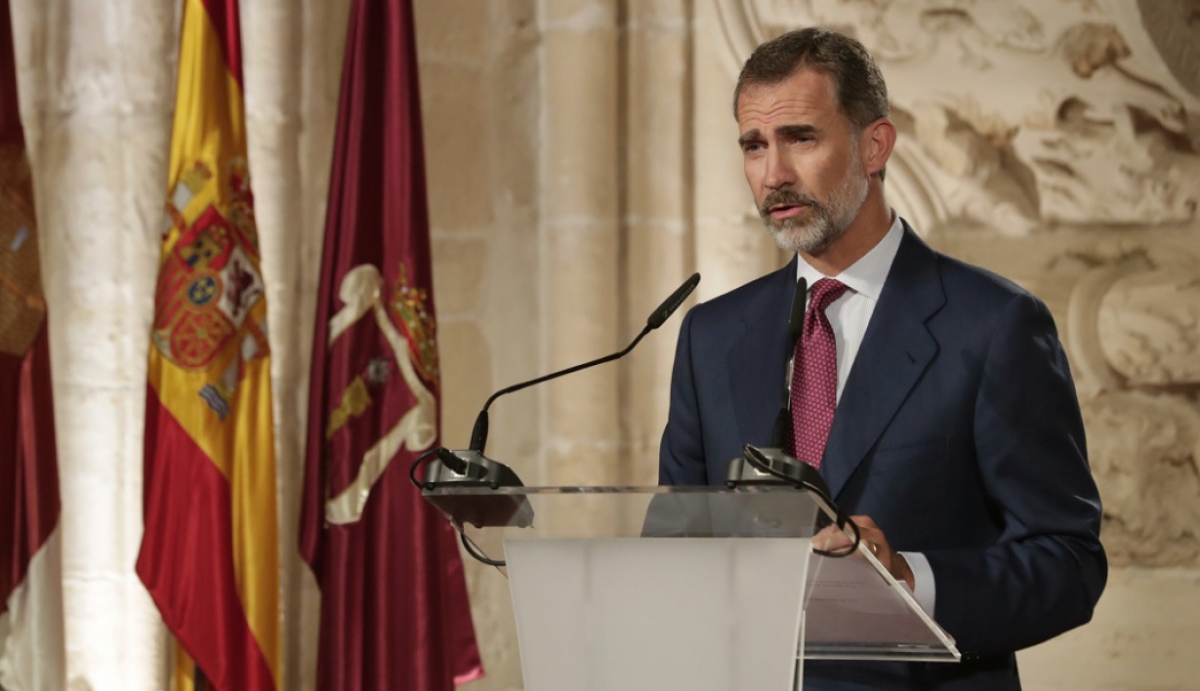 Rey Felipe VI advierte a Cataluña que la Constitución prevalecerá en España