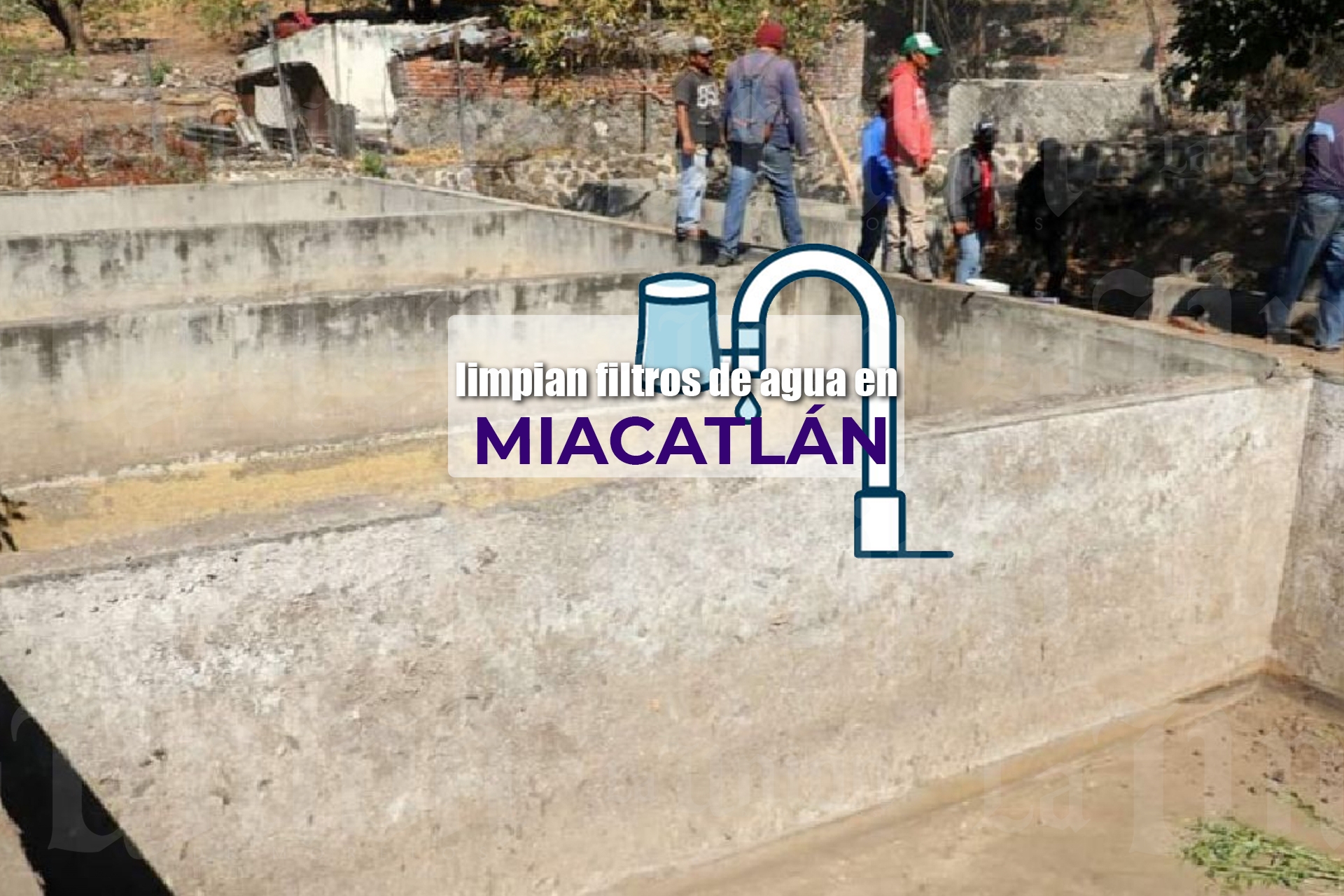 Después de años, limpian filtros de agua en colonia de Miacatlán