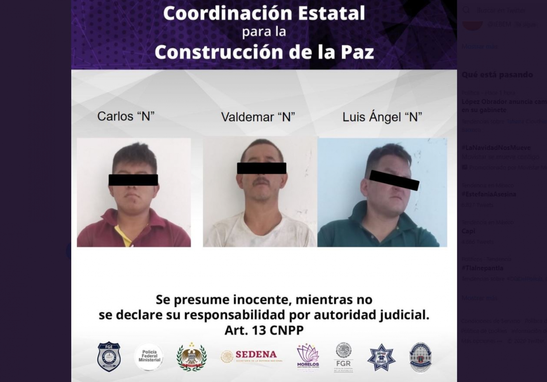 Transportaban armas de fuego en una camioneta