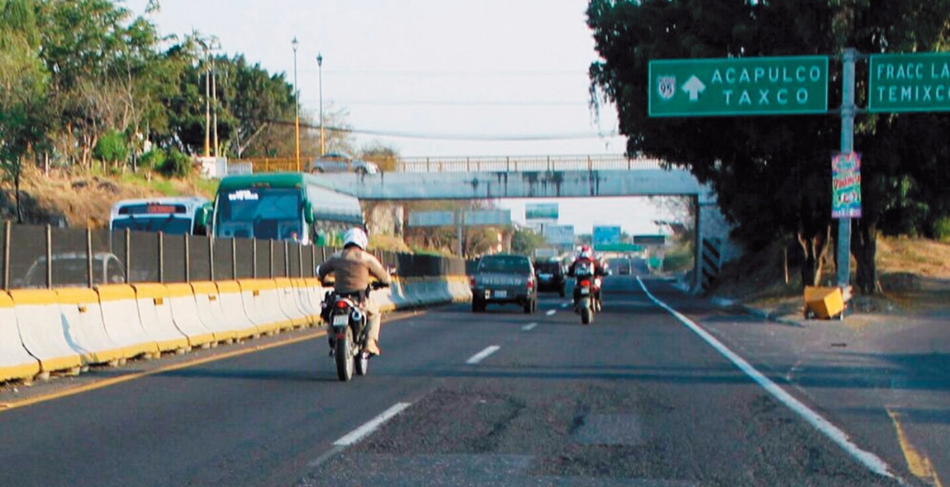 Murió atropellada en la autopista México-Acapulco