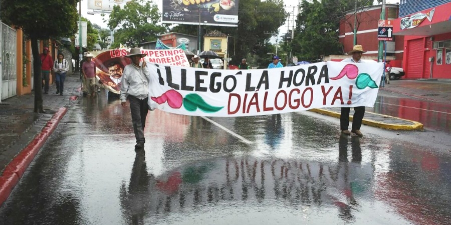 Frente en Defensa de Tepoztlán marcha en Cuernavaca