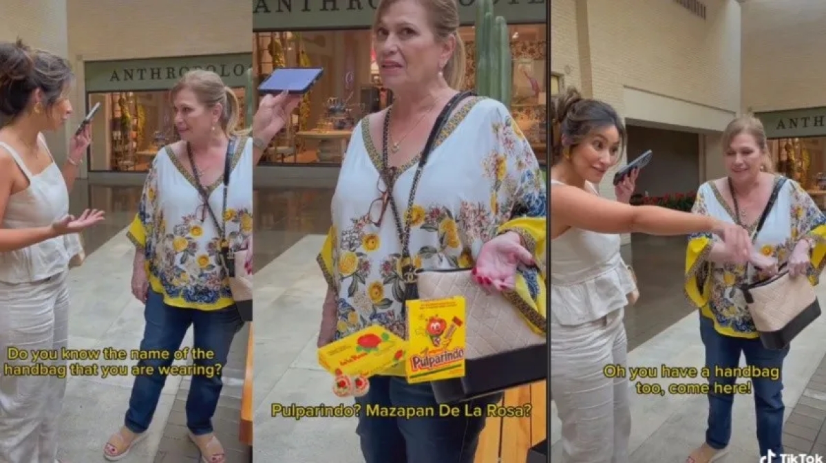 Graban a mujer con lujoso bolso Chanel: era la dueña de Dulces de la Rosa