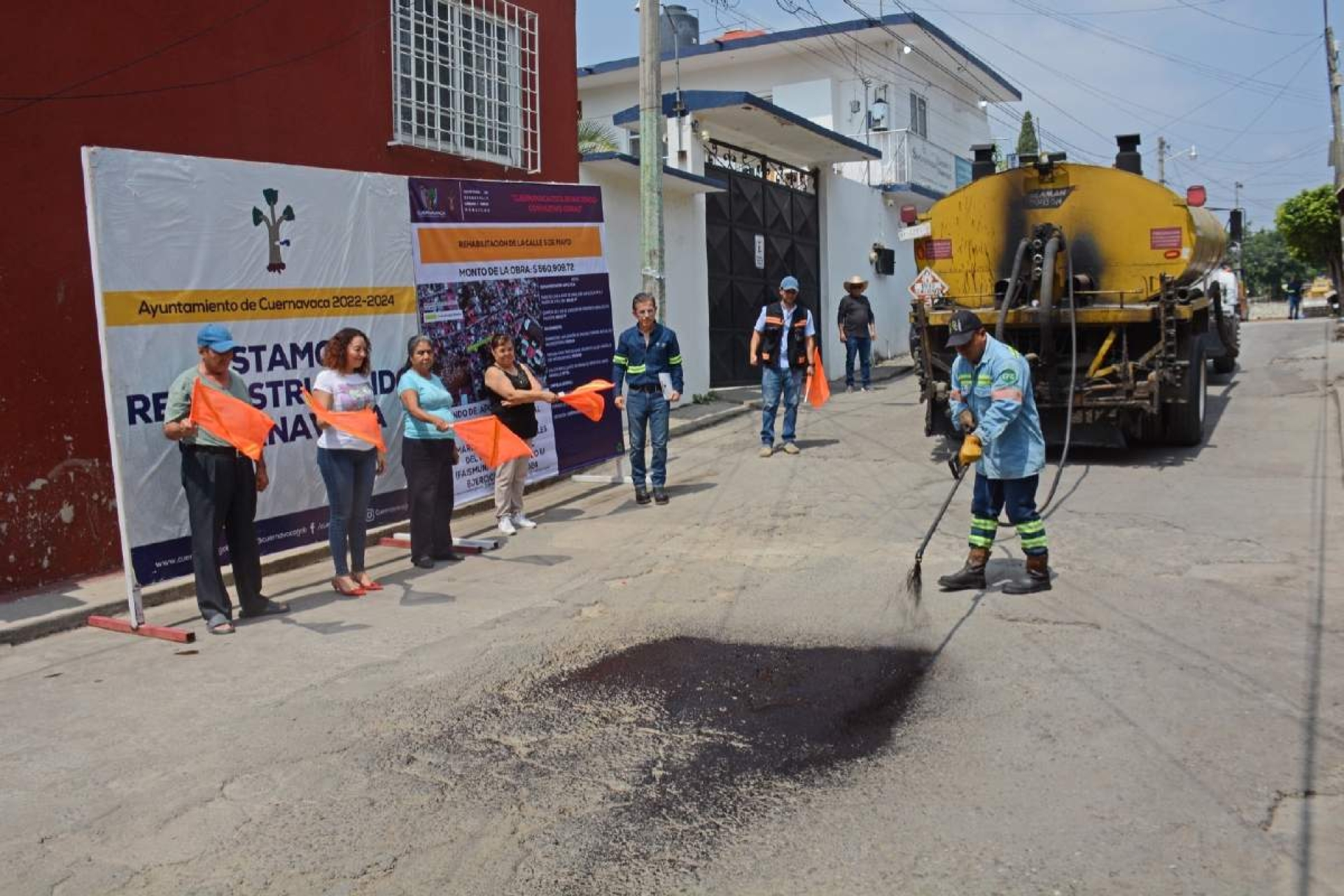 En marcha, rehabilitación de la calle 5 de Mayo de la Barona