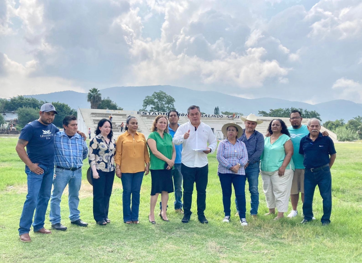Supervisa alcalde de Jiutepec trabajos de rehabilitación del centro deportivo 'Moisés Galindo'