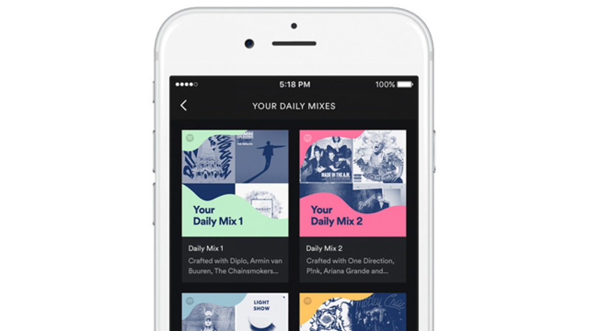 Ahora Spotify tendrá recomendaciones diarias con Daily Mix