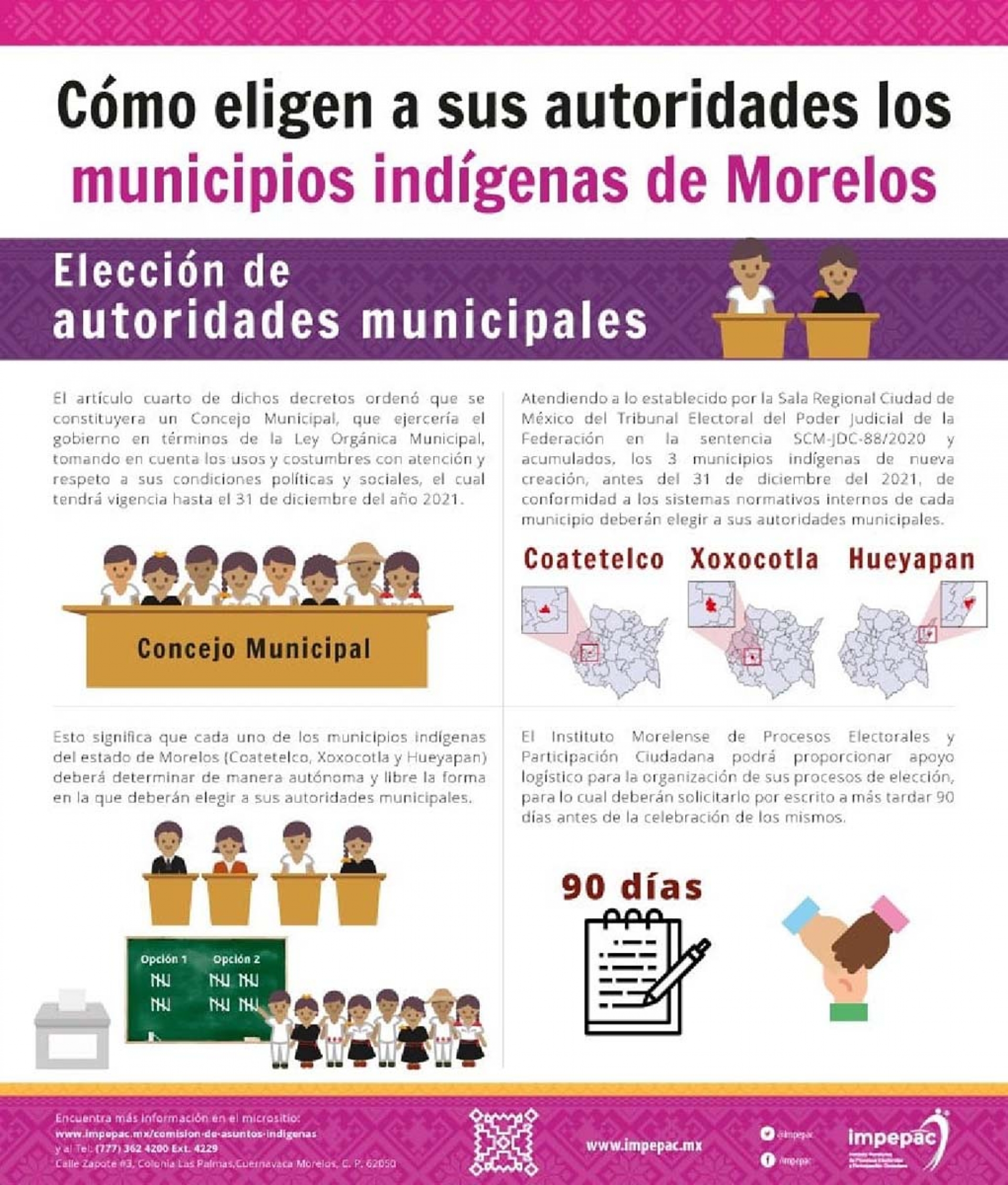 Xoxocotla, Hueyapan y Coatetelco elegirán a sus autoridades en este año