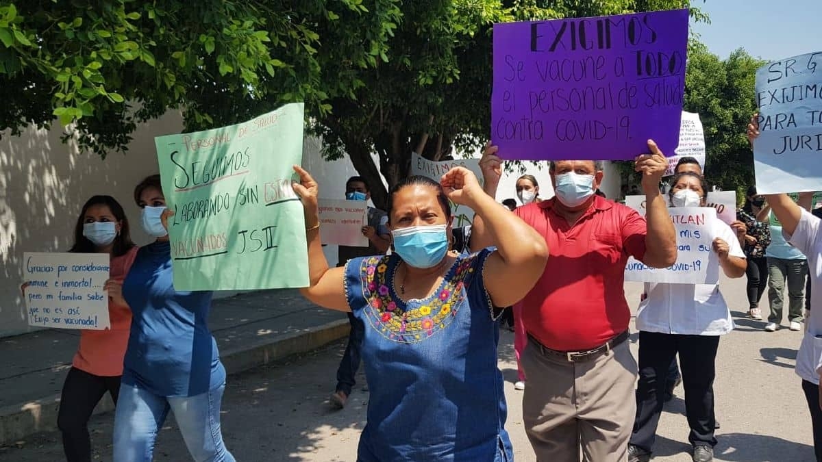 Personal de la JS-II solicita vacunas contra el covid-19