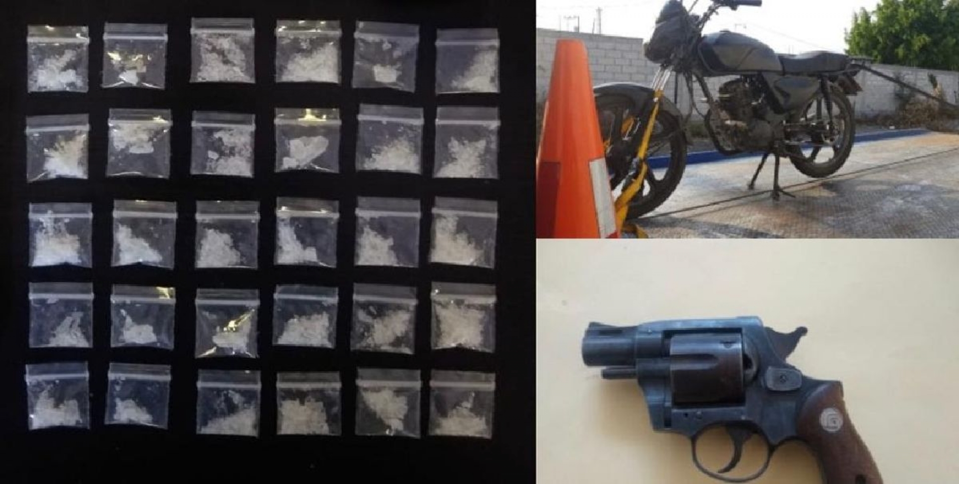 Atrapan a dos hombres armados y con droga