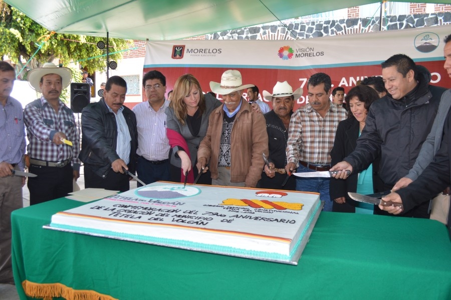 Conmemoran el 79 aniversario de la creación del municipio de Tetela del Volcán
