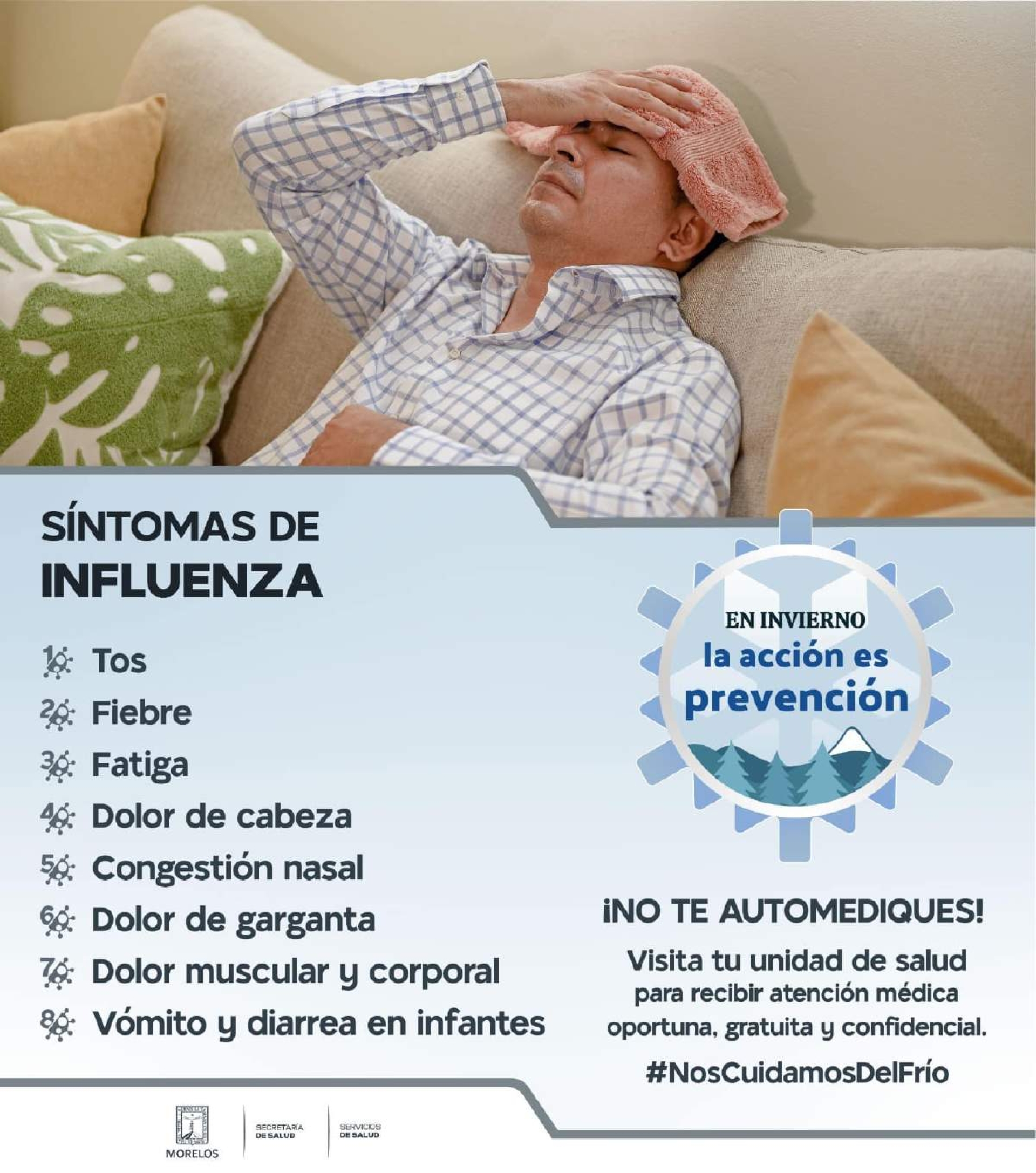 Contabilizan dos decesos más por influenza