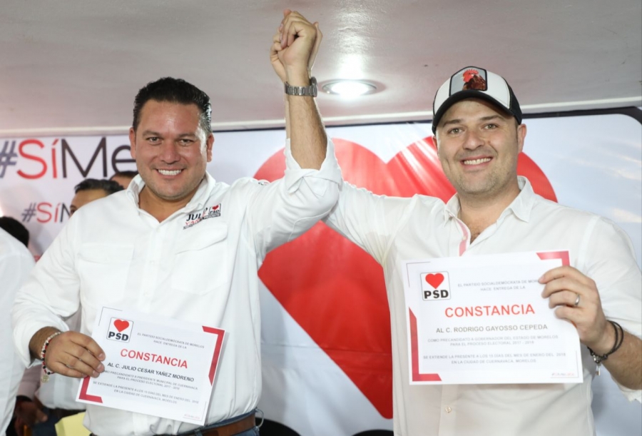 Se registra Rodrigo Gayosso como precandidato al gobierno del estado por el PSD