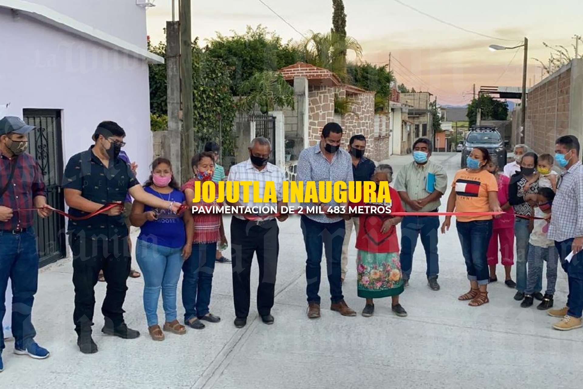 Cabildo de Jojutla inaugura pavimentaciones