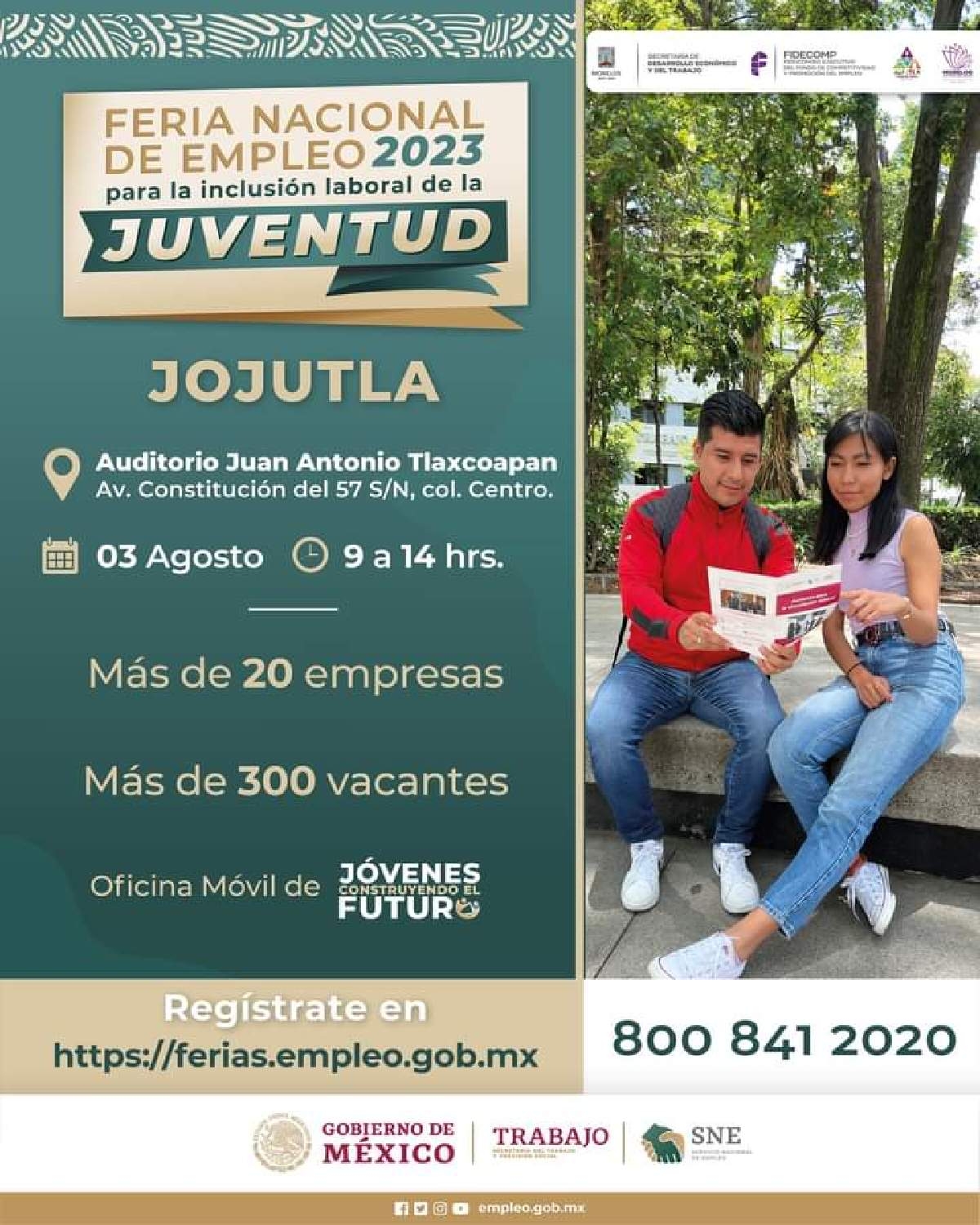 Realizarán Feria del Empleo en Jojutla