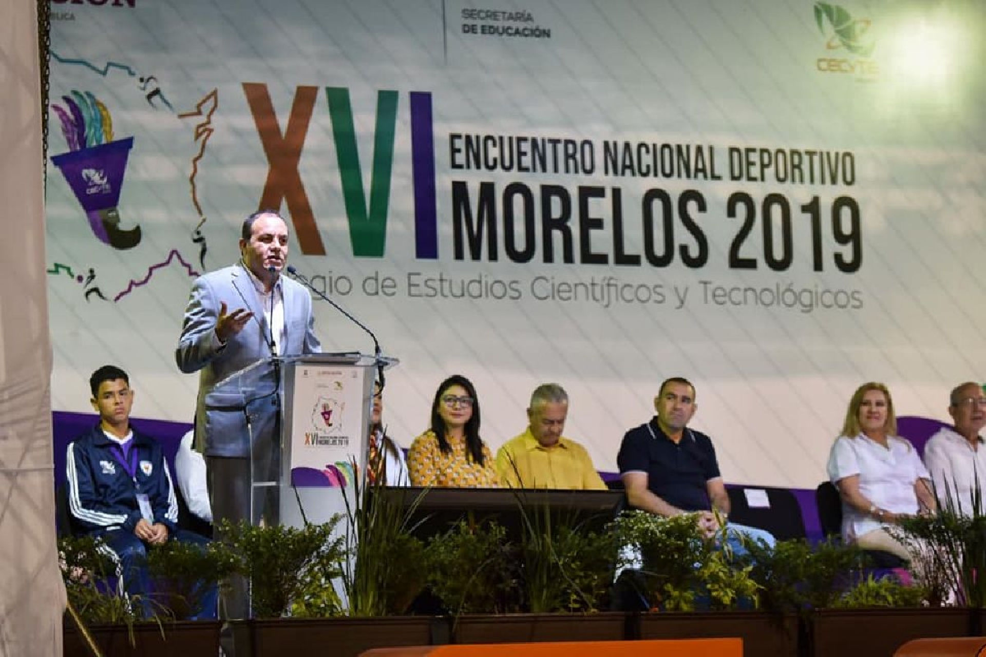 Inaugura Cuauhtémoc Blanco Encuentro Nacional Deportivo de los CECyTE 2019