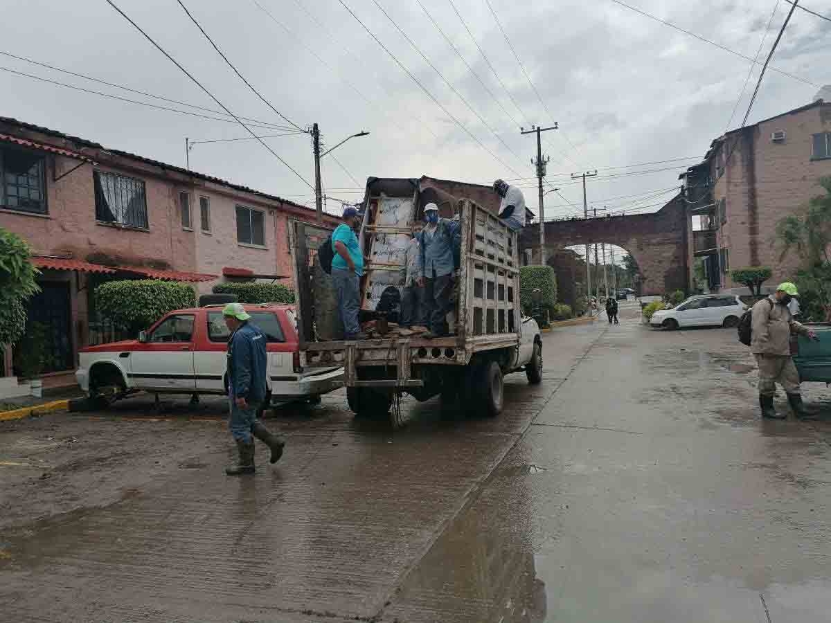 60 casas se inundaron en el municipio de Jiutepec