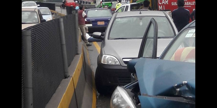 Se registra carambola en el libramiento Cuernavaca