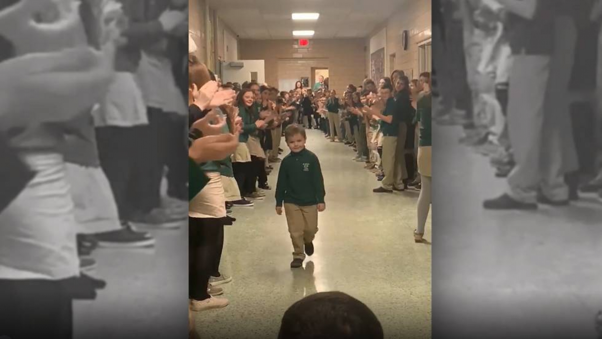 El emotivo regreso a clase de un niño de 6 años tras superar un cáncer