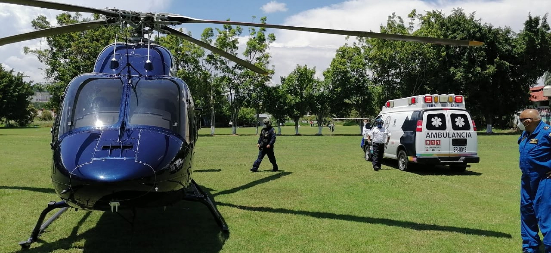 Trasladan de Zapata a la CDMX a joven que se cayó de una moto