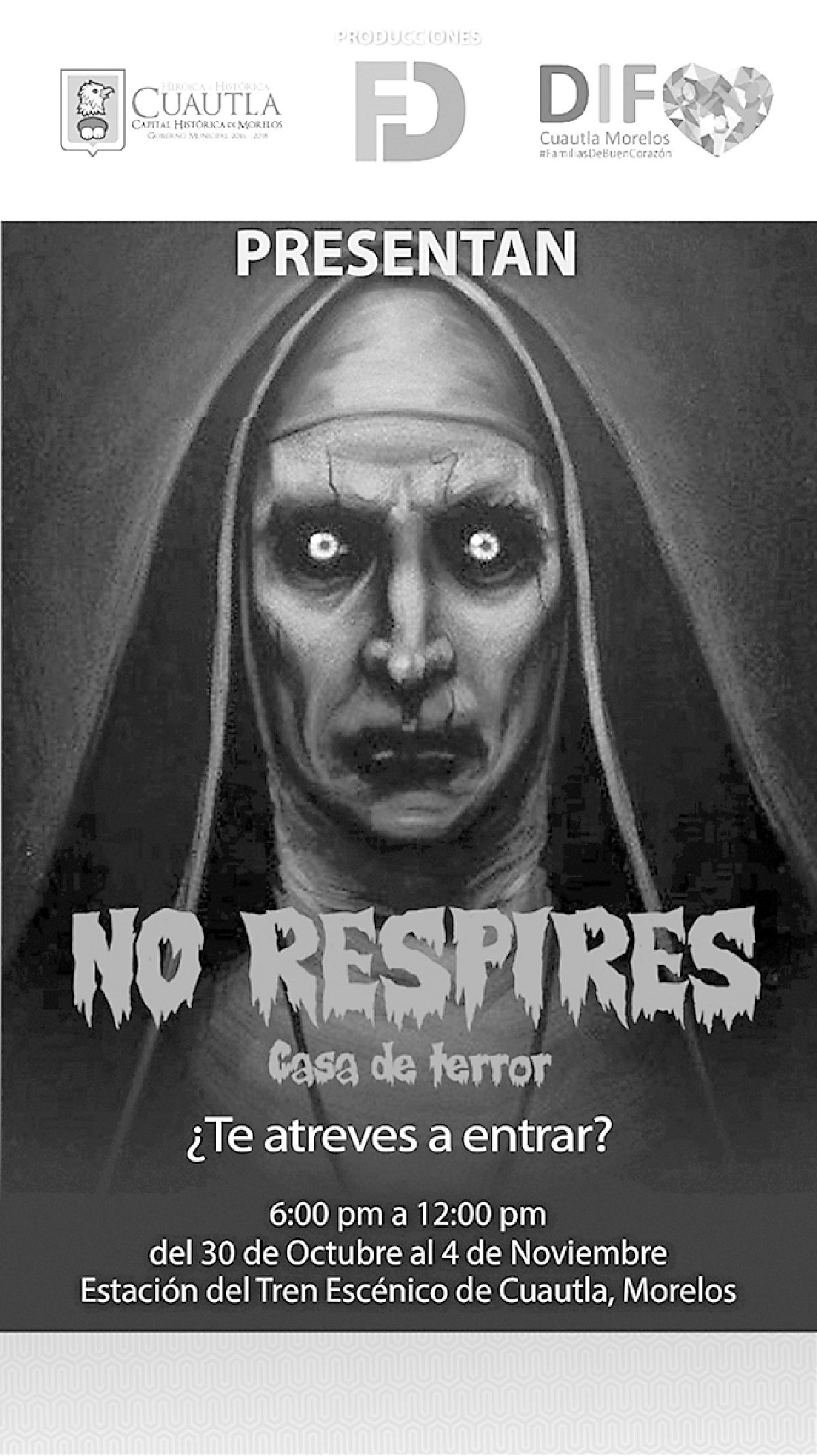 Instalarán casa del terror en los patios del Ferrocarril Interoceánico de Cuautla