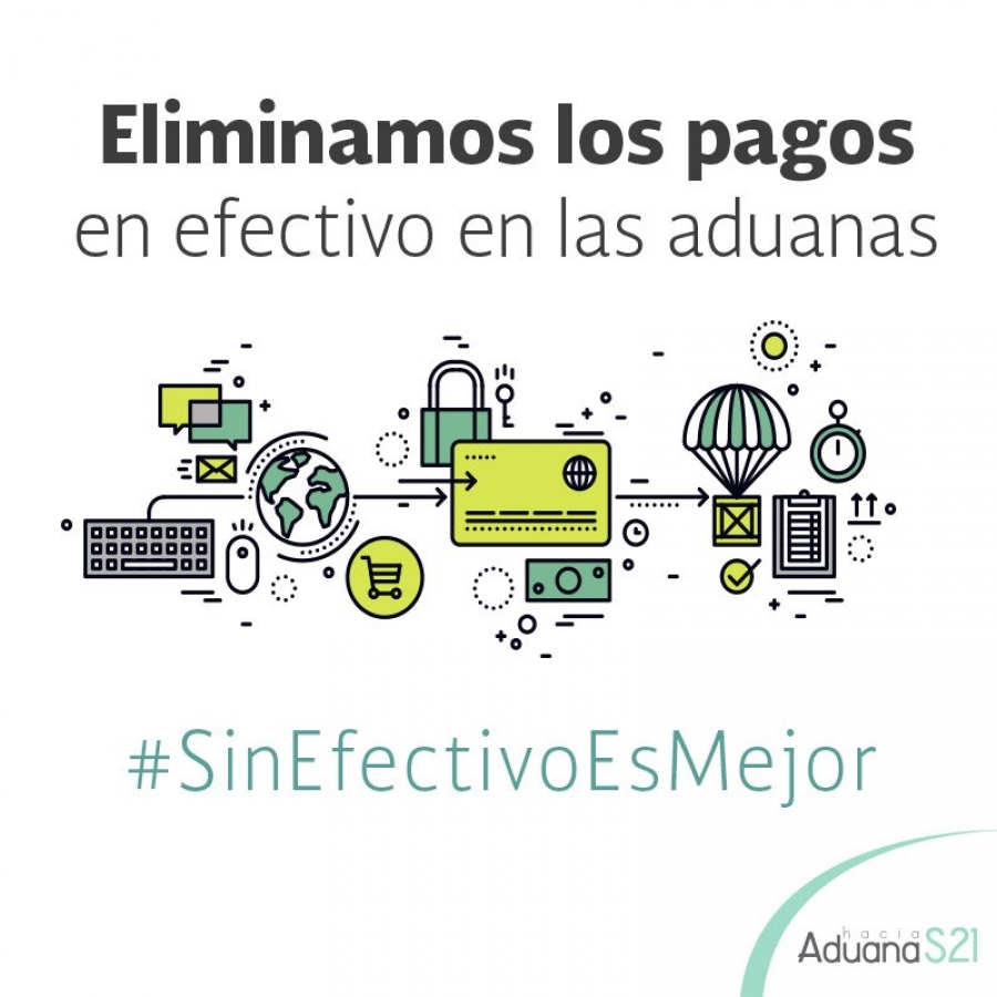 SAT elimina el pago en efectivo en aduanas por exceso de mercancía