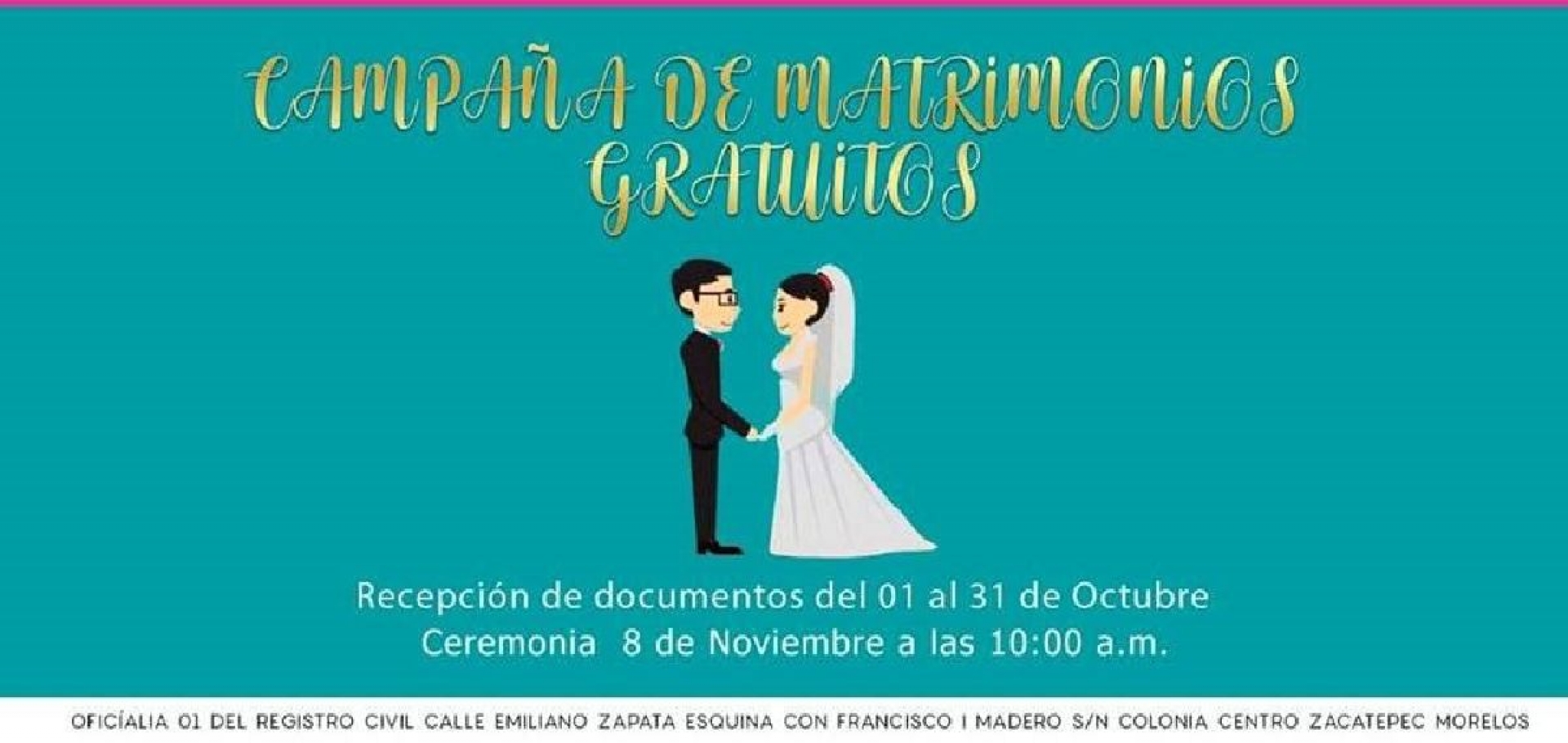 Anuncian campaña de matrimonios masivos en Zacatepec