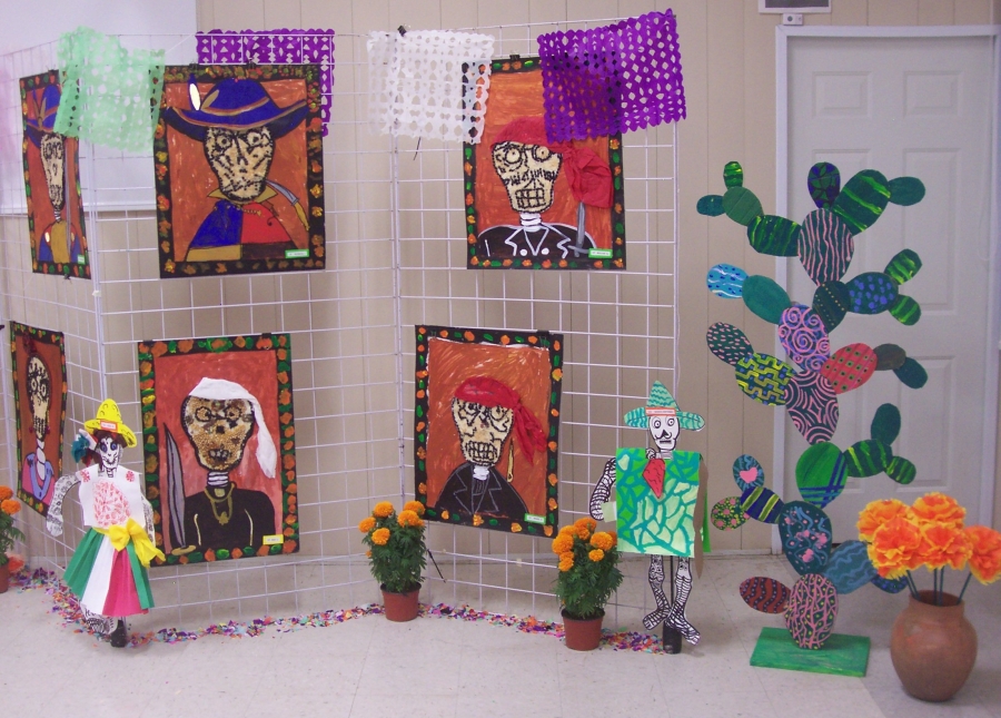 Altar dedicado al Siervo de la Nación en la Escuela Molirère, de Ocotepec