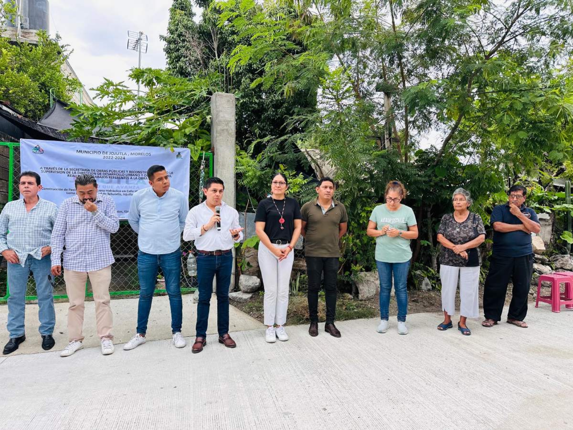 Inaugura alcalde de Jojutla tres obras en Tehuixtla