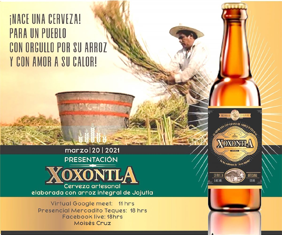 XOXONTLA La cerveza artesanal con Arroz Integral Jojutla