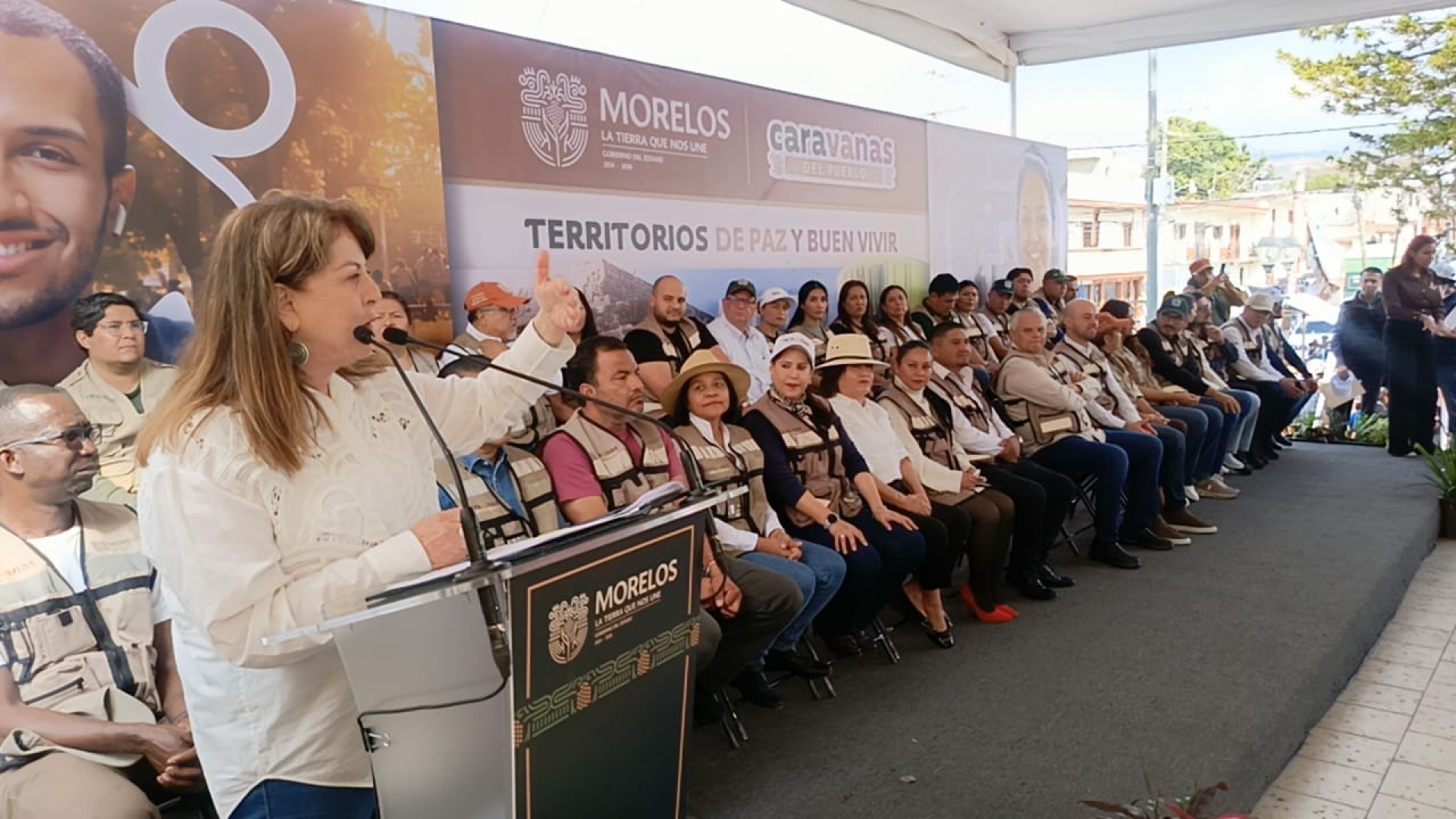 Encabeza gobernadora Margarita González Saravia primera Caravana del Pueblo 2026, en Zacualpan de Amilpas