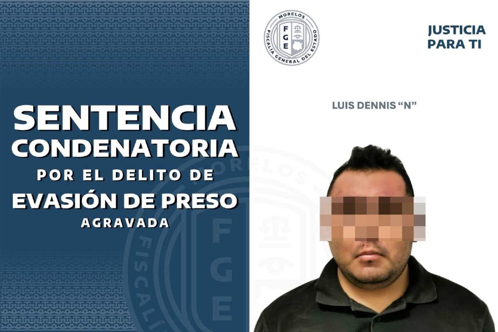 Sentencian a excustodio del CEMPLA a más 17 de años de prisión