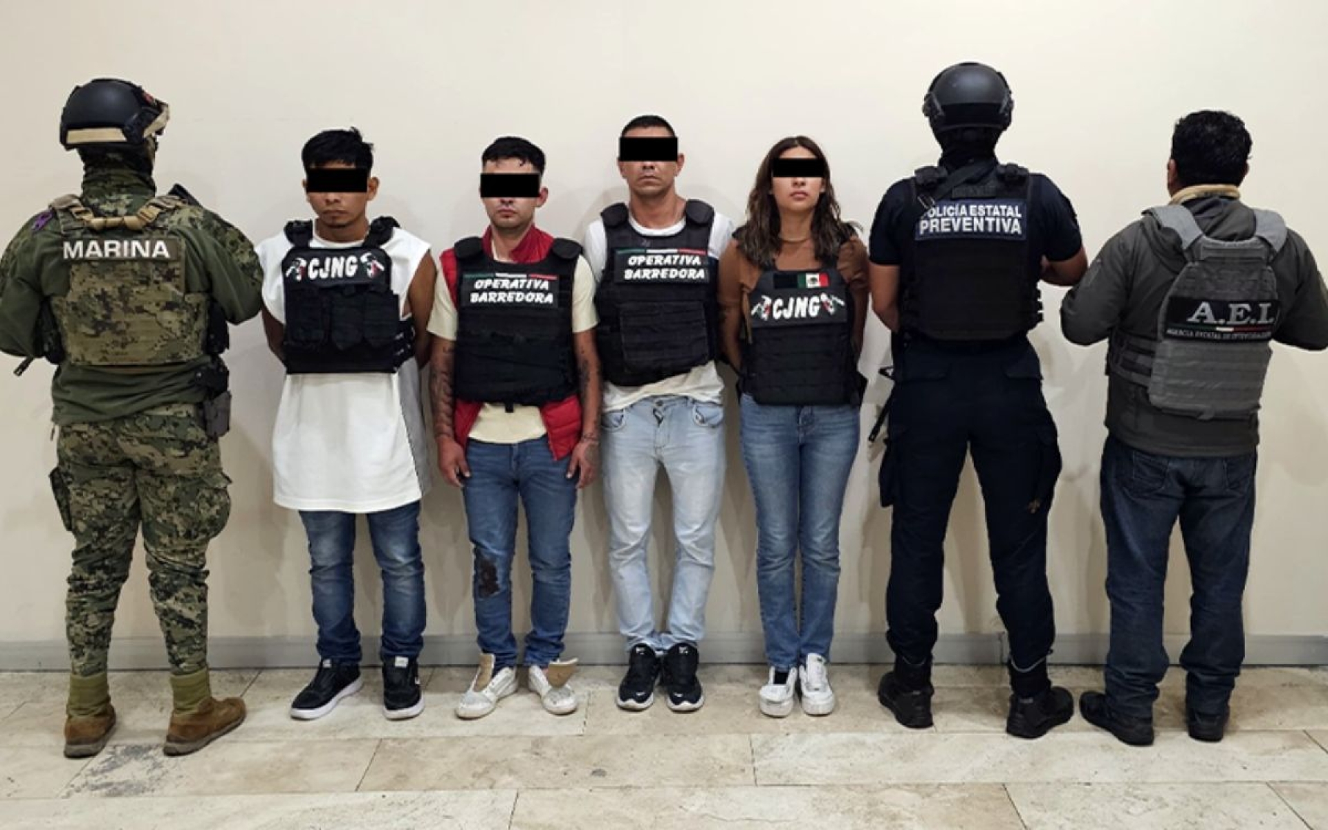 Detienen a seis presuntos integrantes de 'La Barredora' y CJNG en Puebla