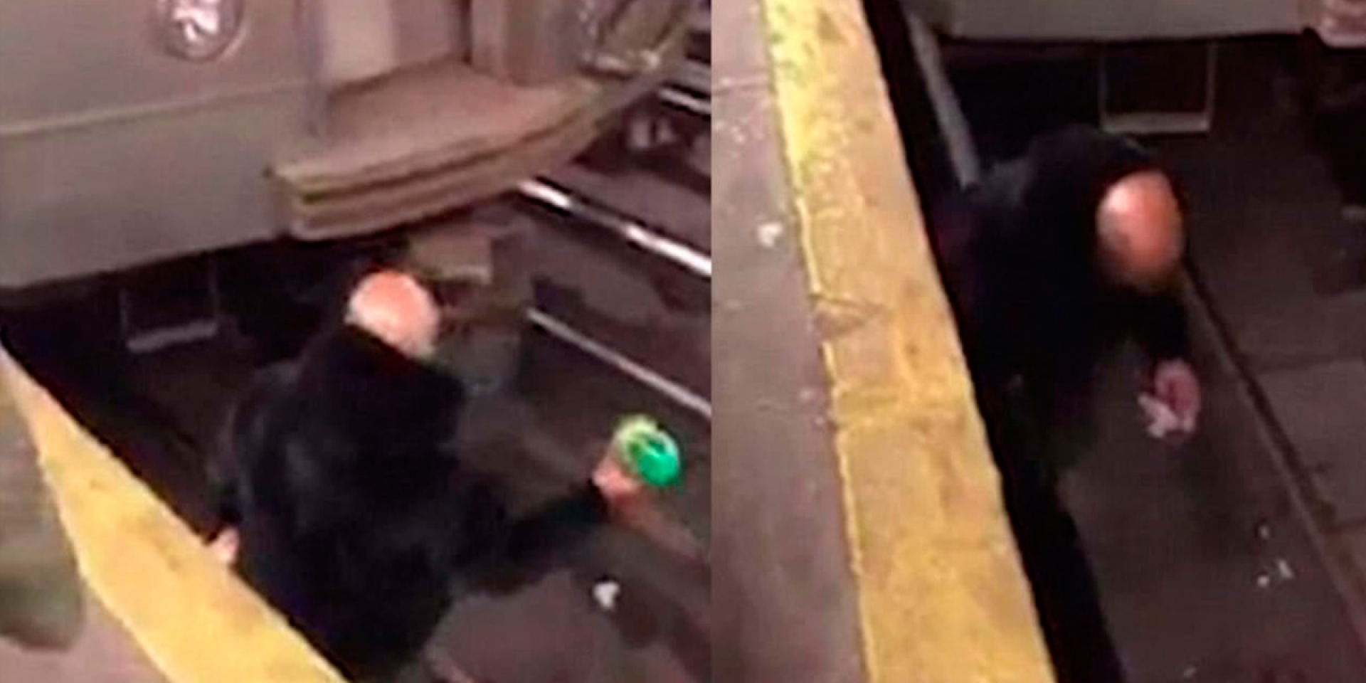 VIDEO: Se recuesta bajo tren para fumar un cigarrillo