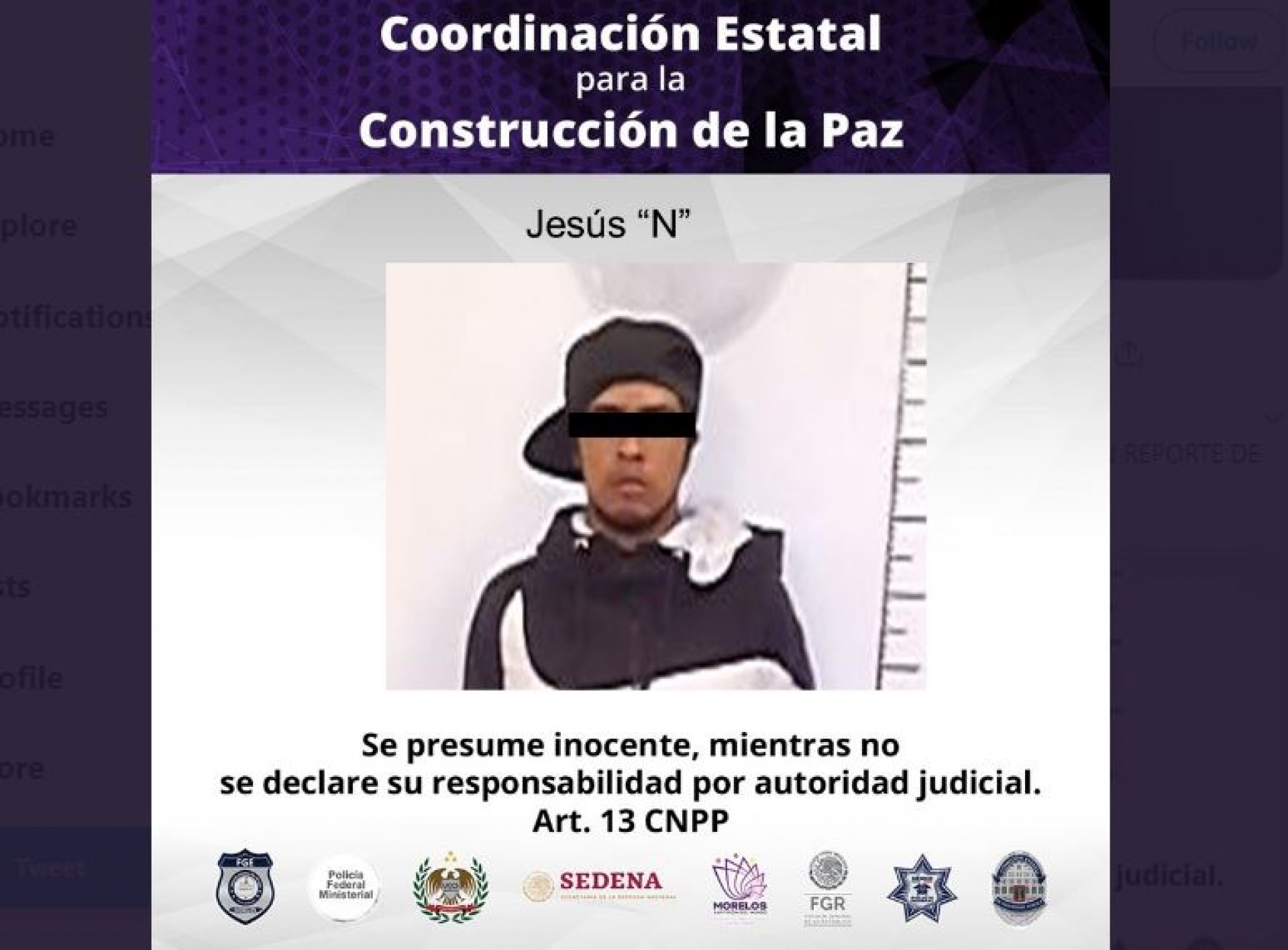 Lo arrestaron por conducir una vagoneta robada
