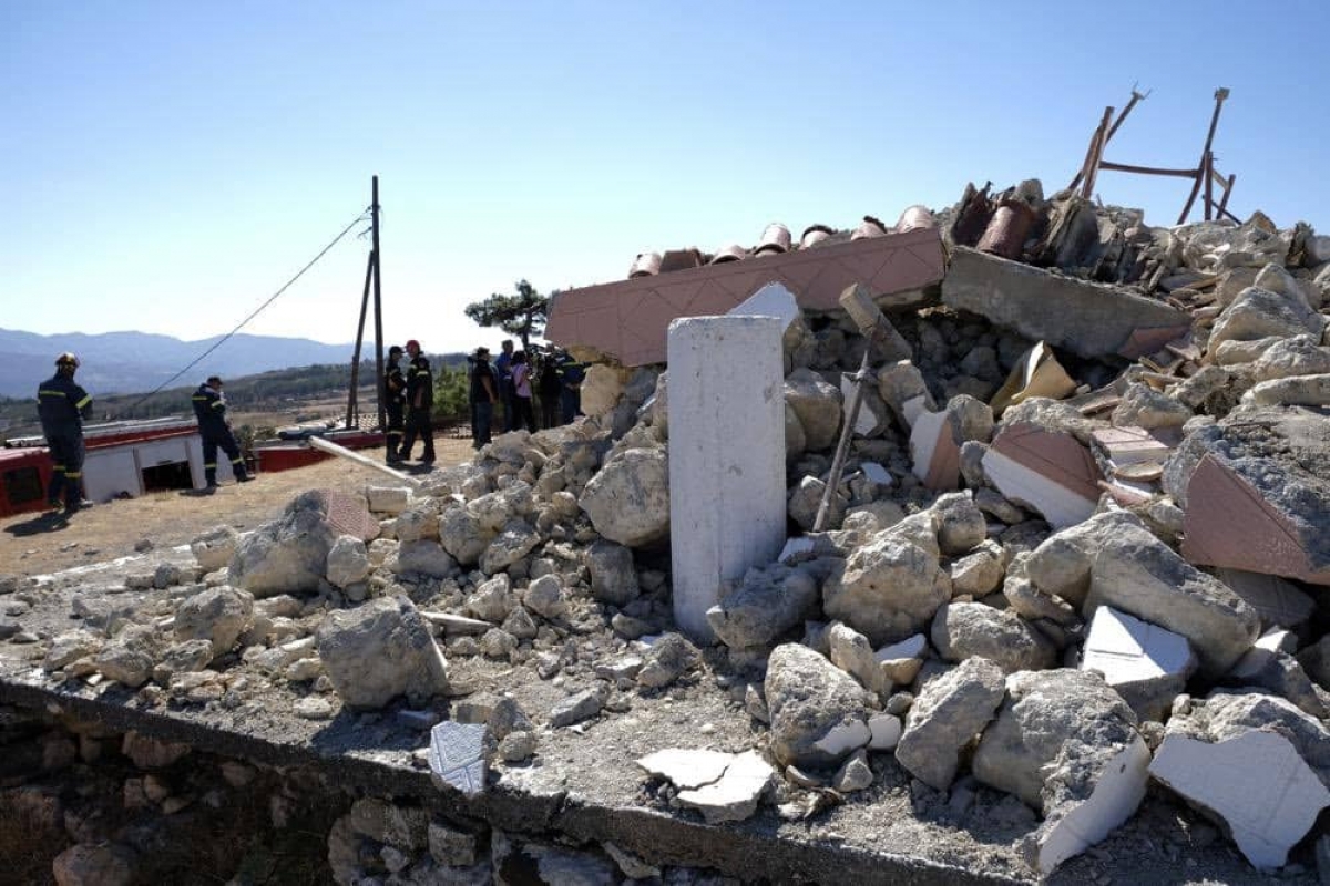 Sismo 5.8 sacude Creta, Grecia; reportan al menos un muerto