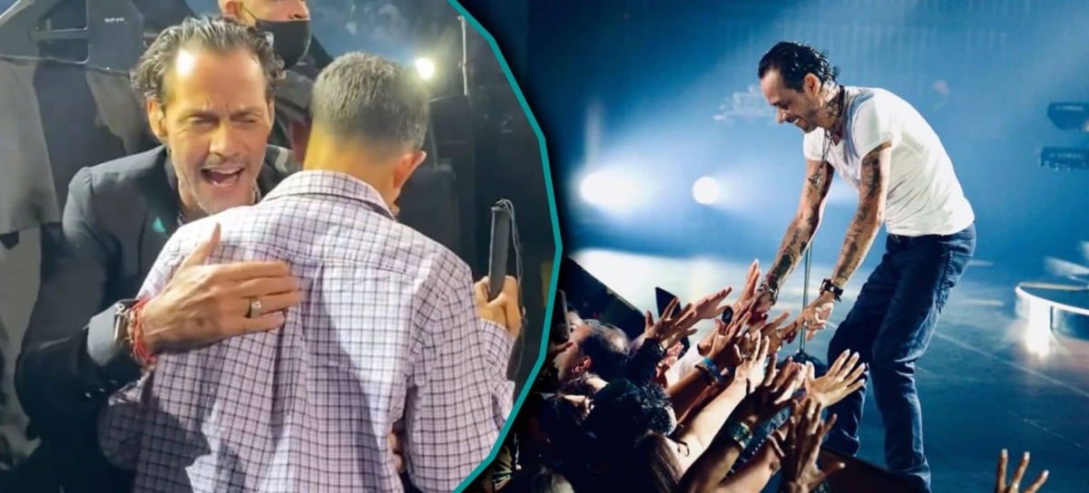 Marc Anthony le canta a niño con discapacidad visual