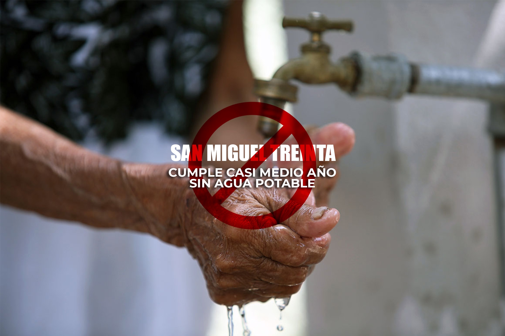 Vecinos de San Miguel Treinta cumplen casi medio año sin agua potable