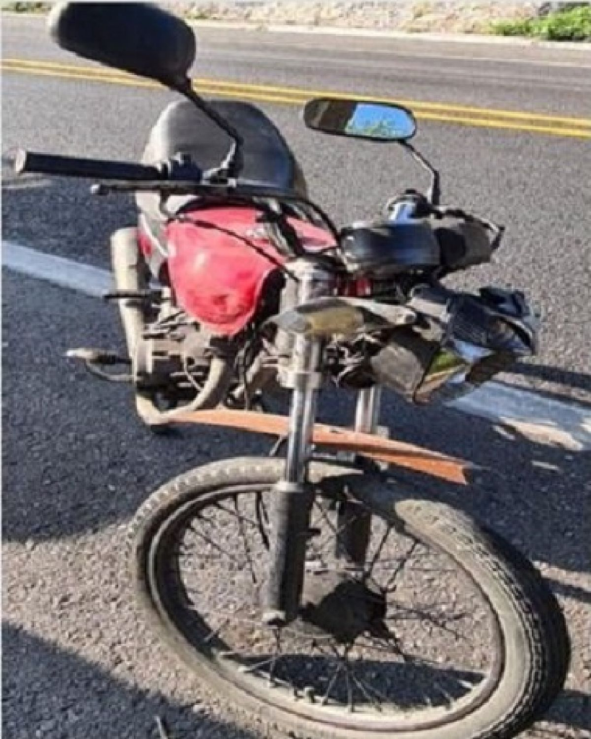 Viajaba en una motocicleta robada